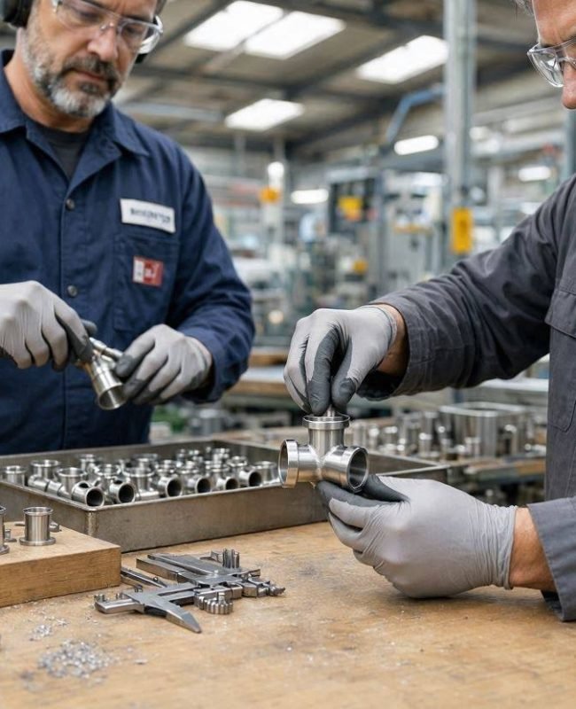 give_me_image_of_industry_where_humans_make_socket_weld_tee